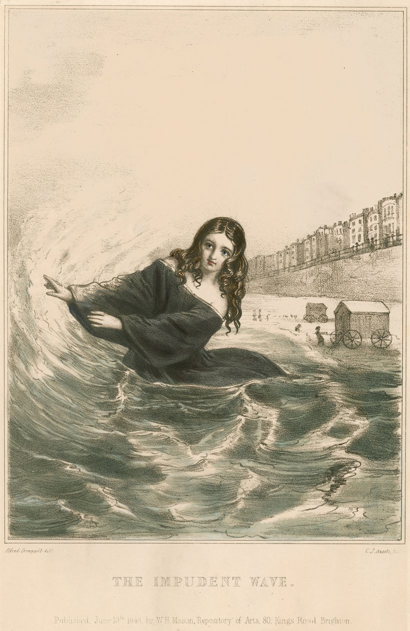 The Impudent Wave by Alfred (after) Crowquill