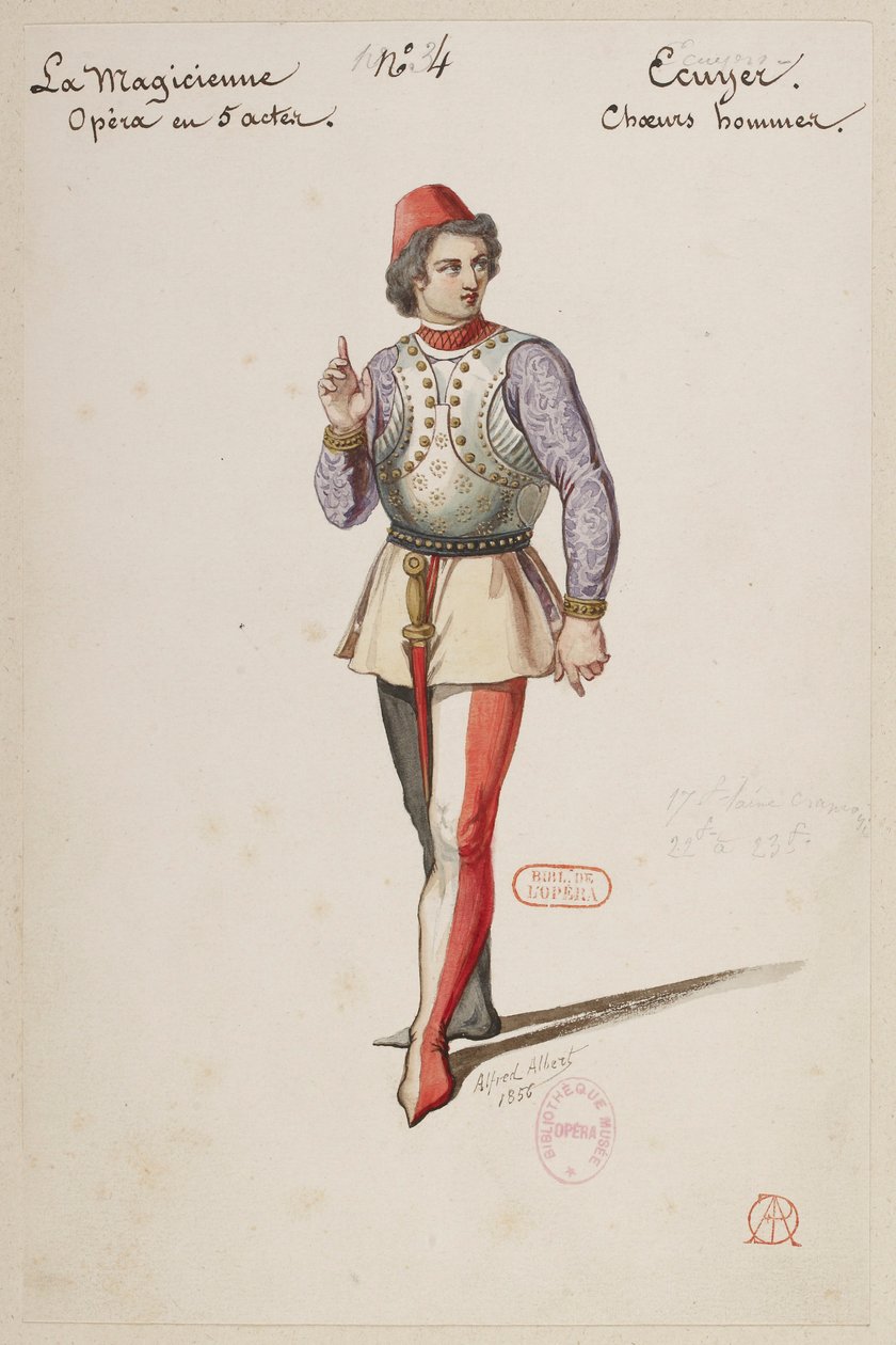 La Magicienne - Costume Designs by Alfred Albert - Squire, Men