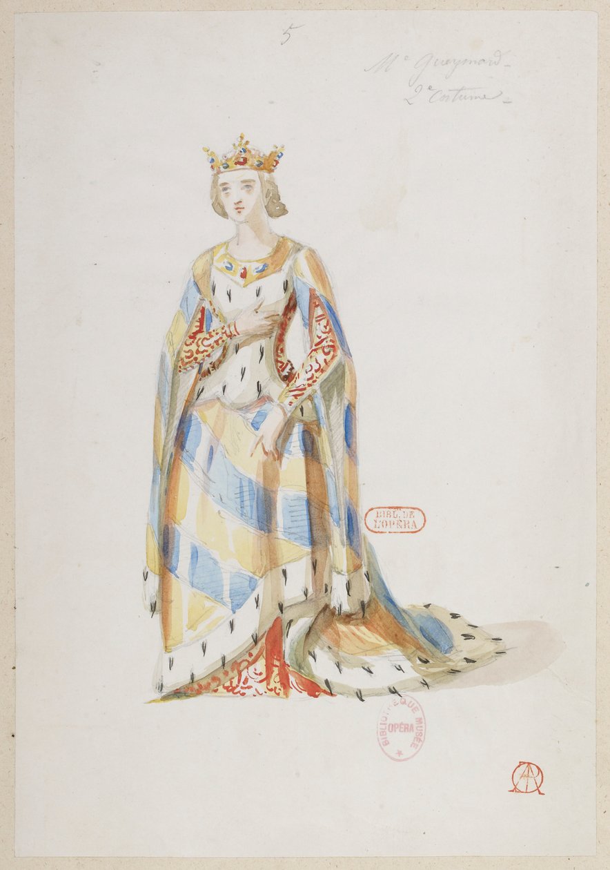 La Magicienne - Costume Designs by Alfred Albert - Mme Gueymard, 2nd Costume by Alfred Albert