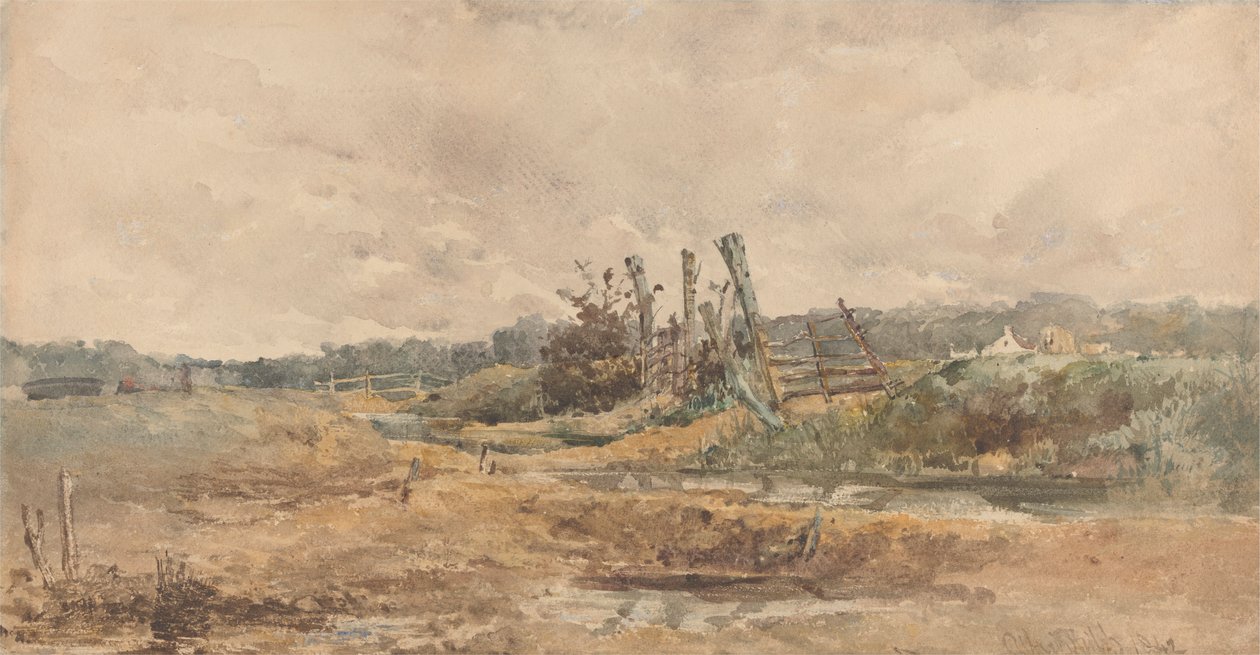 River Landscape by Alfred Downing Fripp