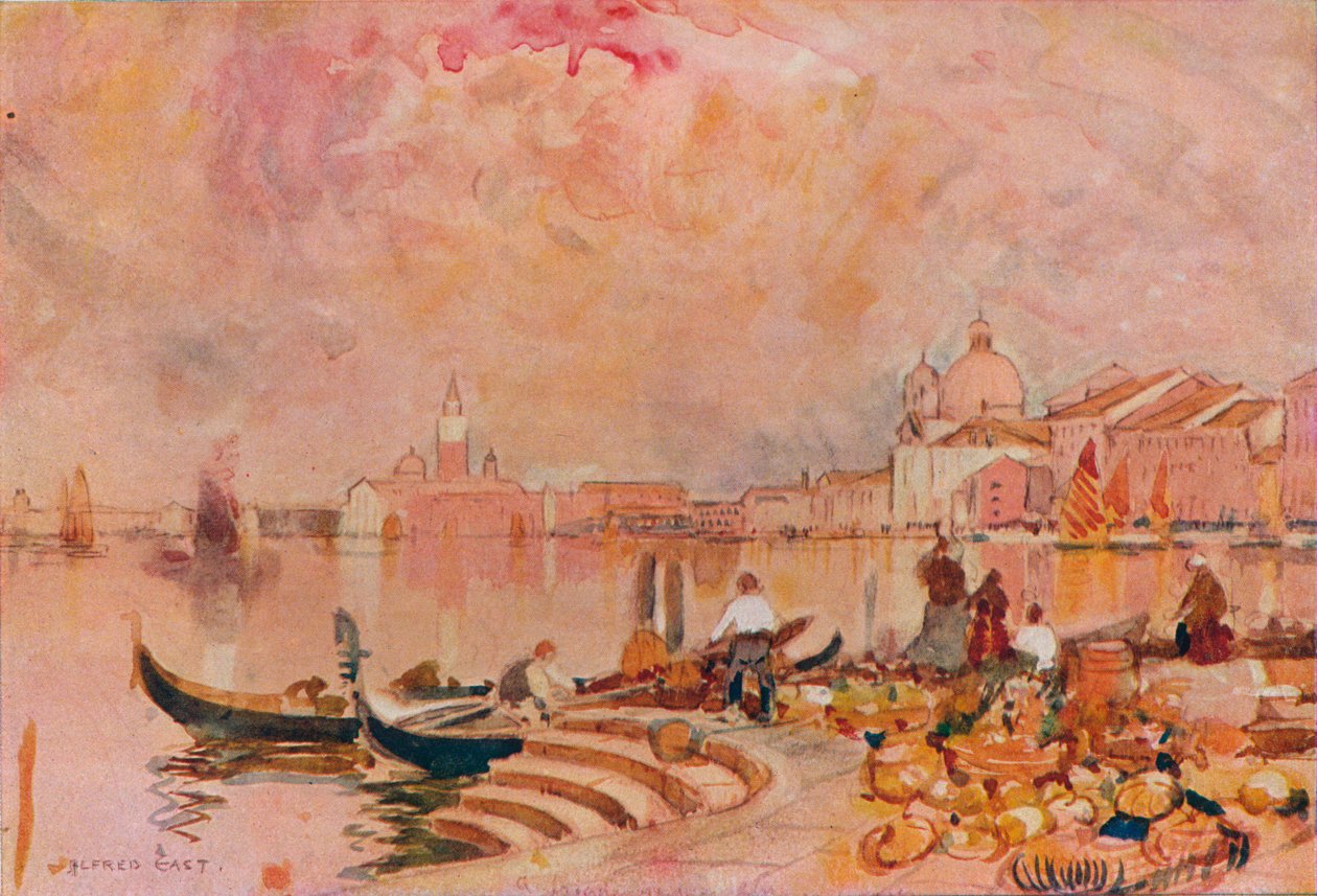 Evening Glow, Venice by Alfred East