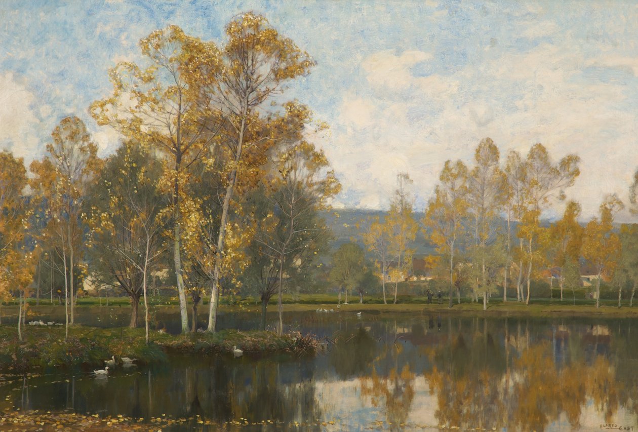 The Sleepy River Somme by Alfred East