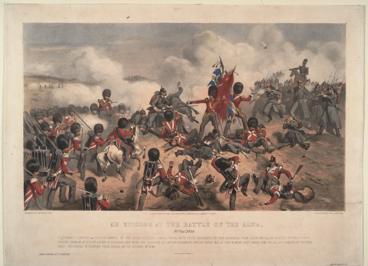 Scene from the Battle of the Alma on September 20, 1854 by Alfred F. De Prades