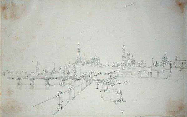 Moscow, 1827 by Alfred Gomersal Vickers
