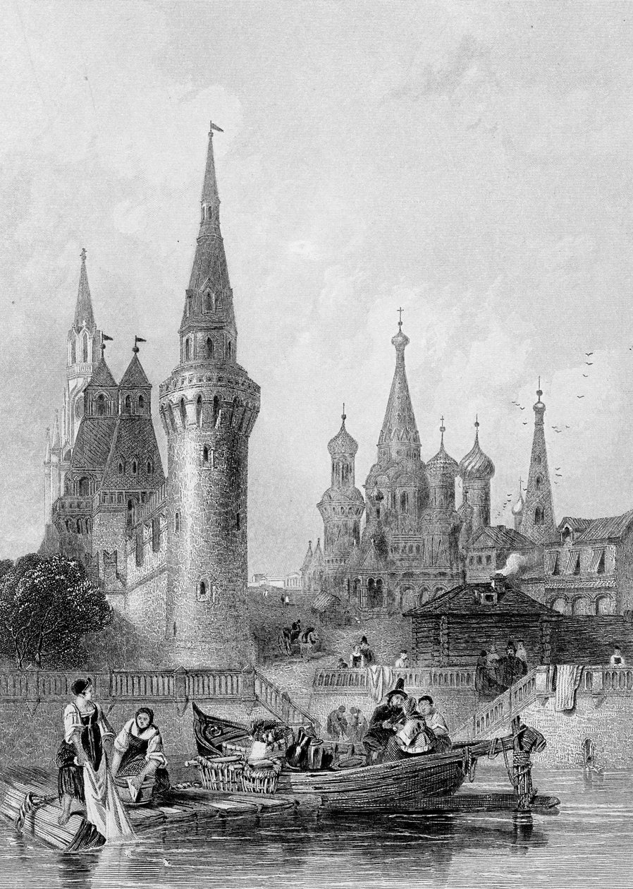 The Church of Vasili Blagennoi, Moscow, engraved by J. H. Kernot by Alfred Gomersal Vickers
