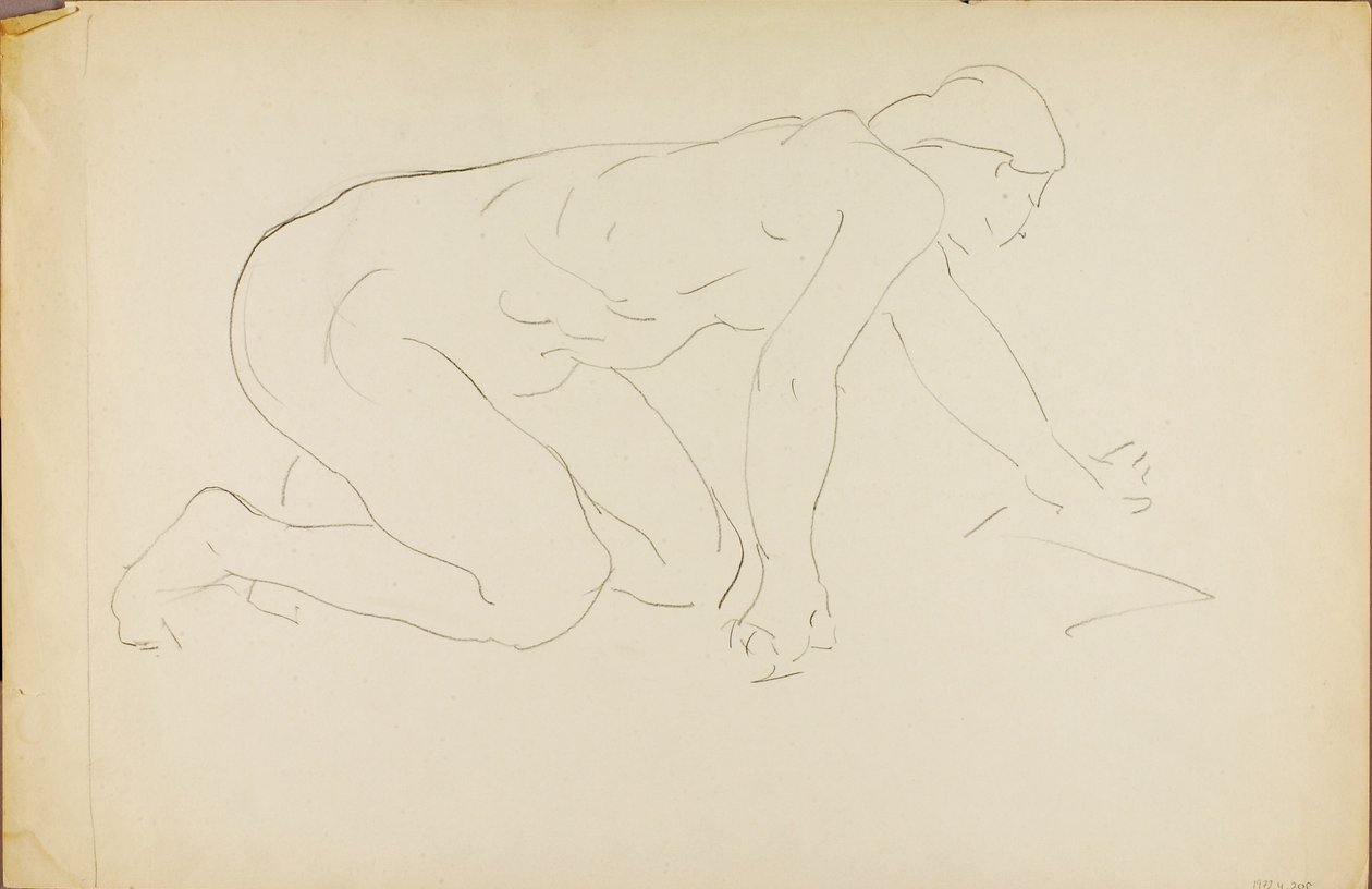 Crawling Nude by Alfred H. Maurer