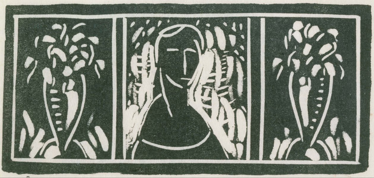 Linoleum Cut with Tribute by Sherwood Anderson by Alfred H. Maurer