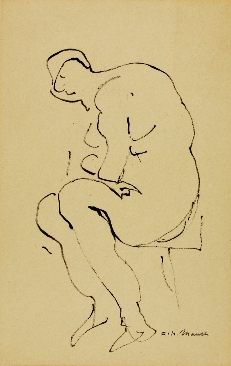 Seated Nude by Alfred H. Maurer