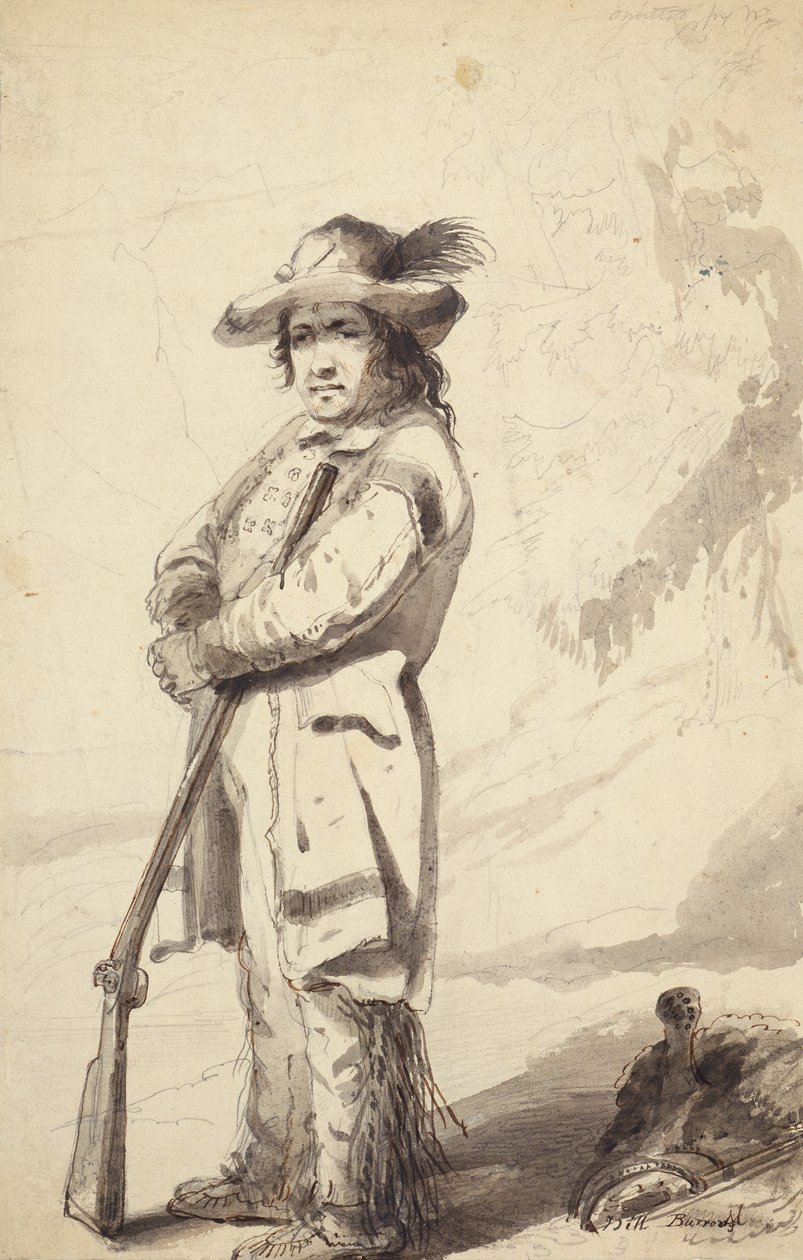 A Rocky Mountain Trapper, Bill Burrow, c.1837 by Alfred Jacob Miller