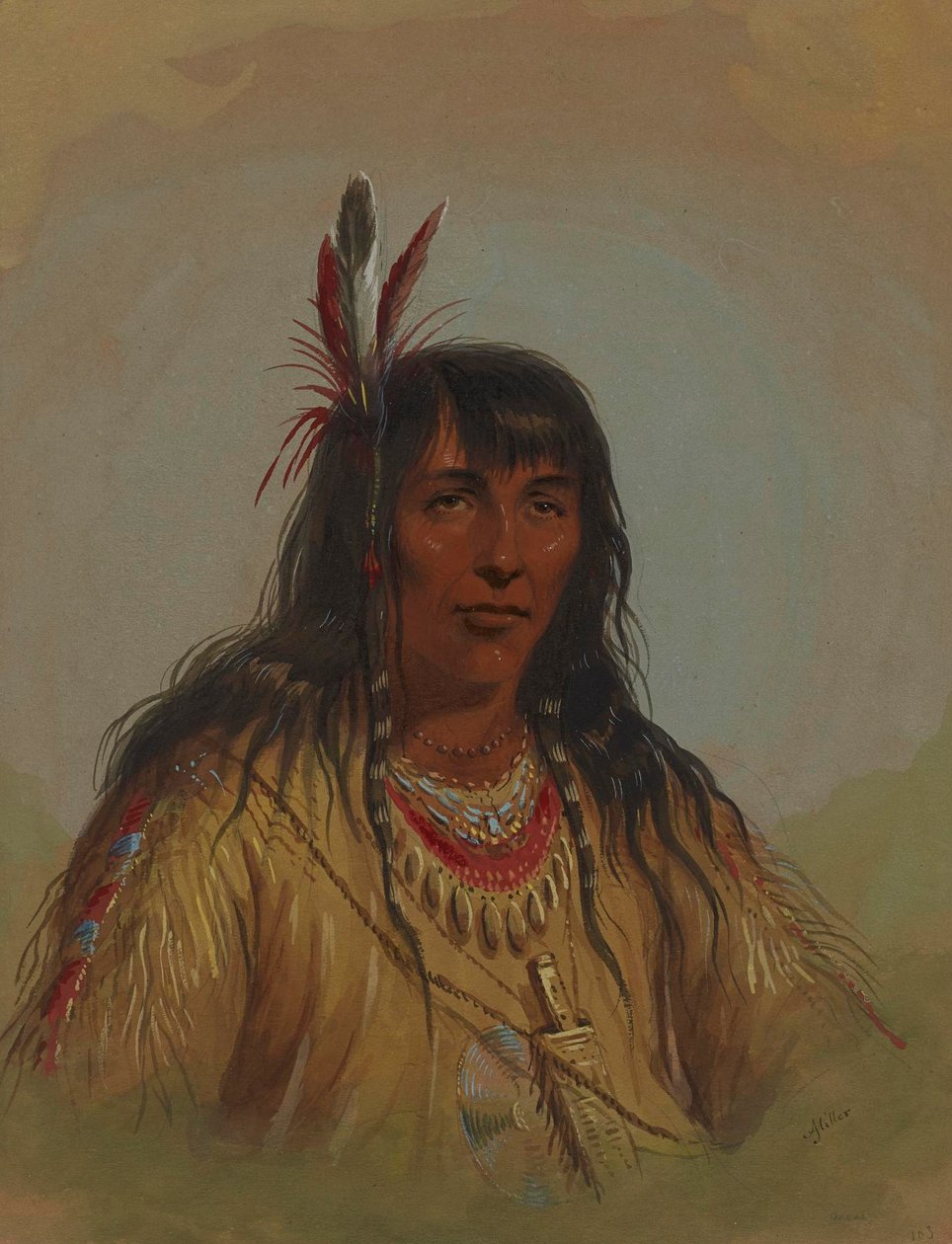 Bannock Indian by Alfred Jacob Miller