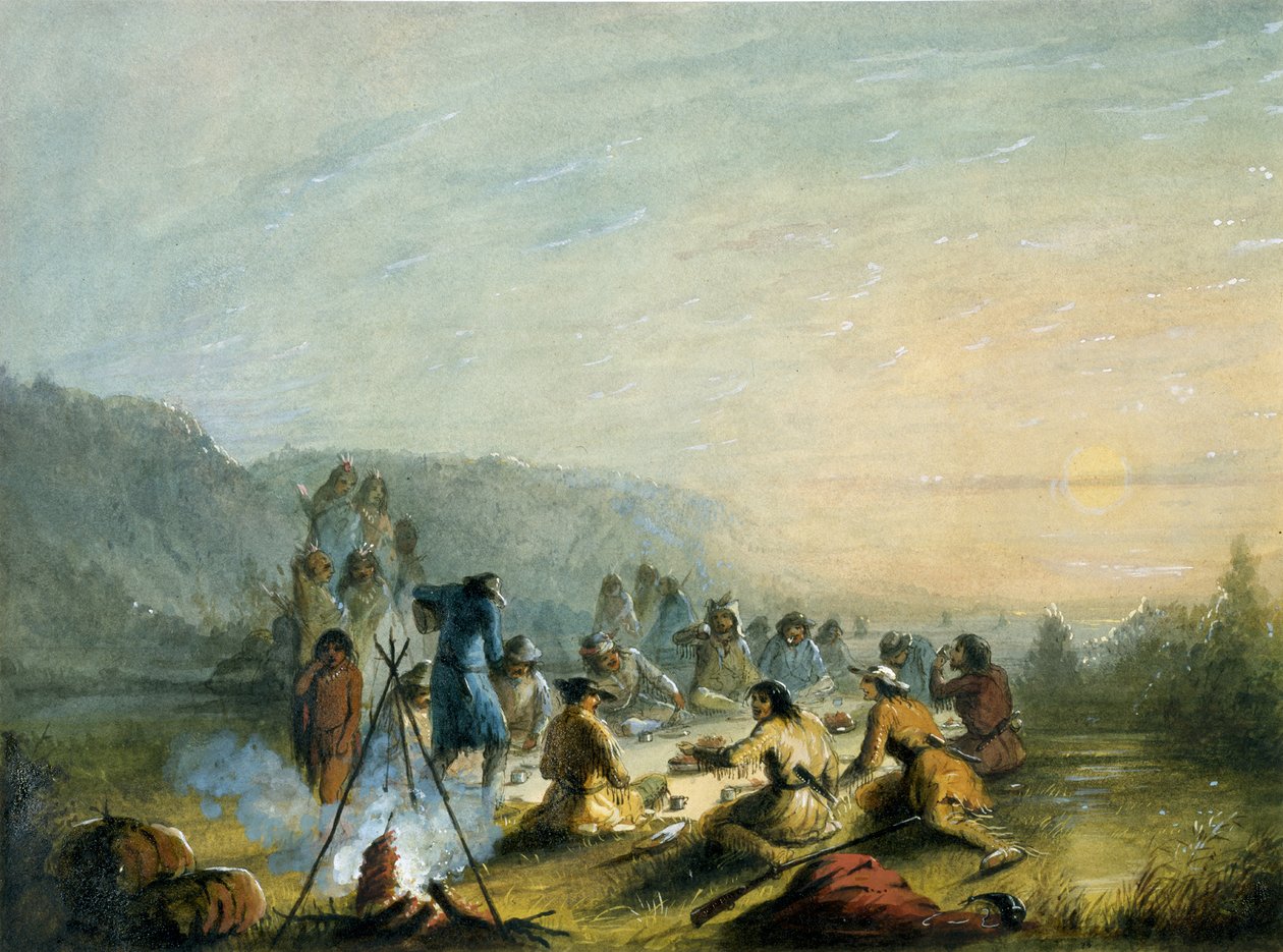 Breakfast at Sunrise by Alfred Jacob Miller