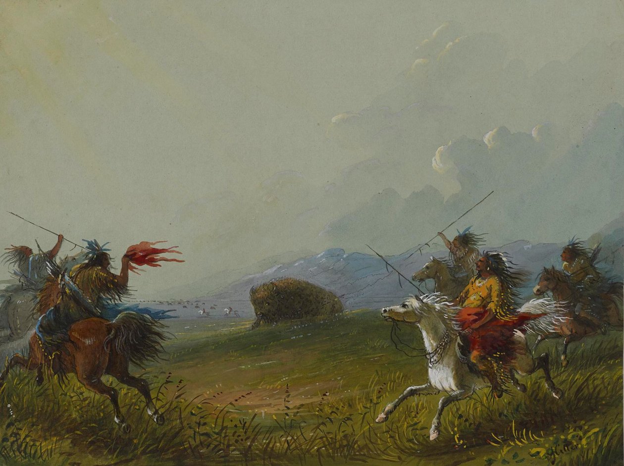 Buffalo at Bay by Alfred Jacob Miller