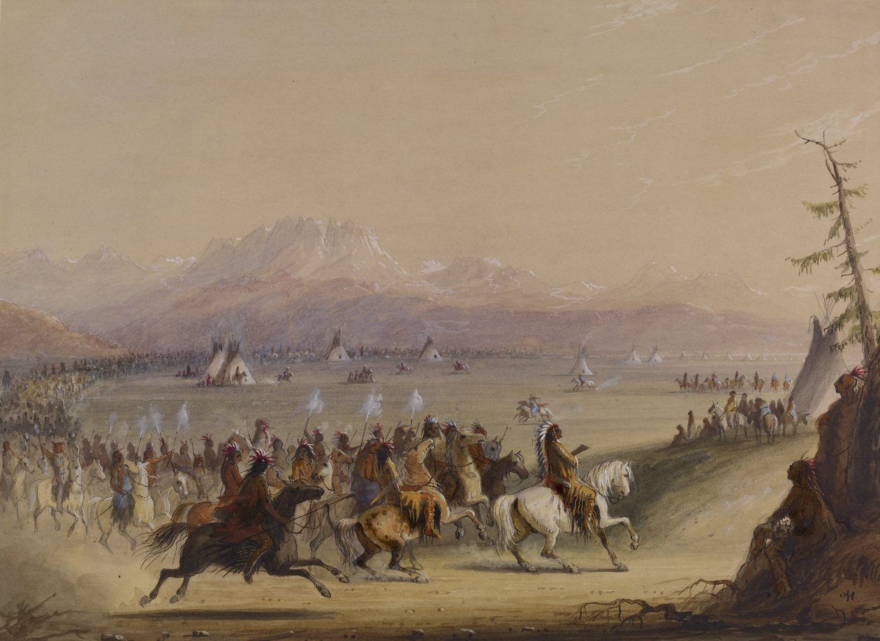 Cavalcade by Alfred Jacob Miller