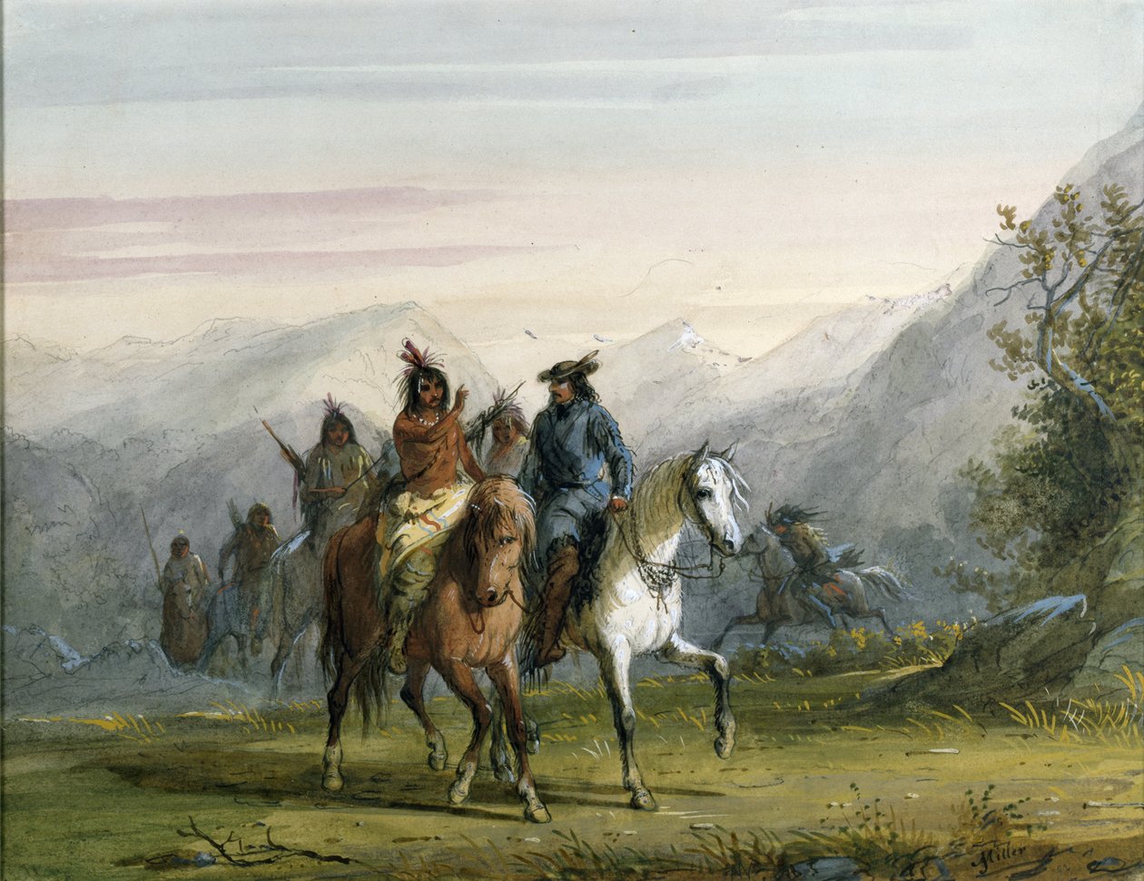 Conversing by Signs by Alfred Jacob Miller