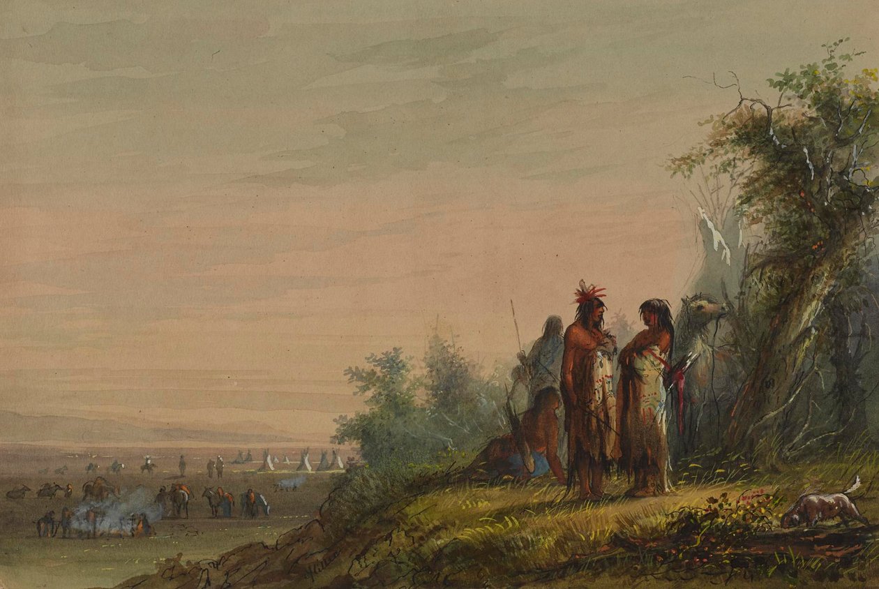 Encampment by Alfred Jacob Miller