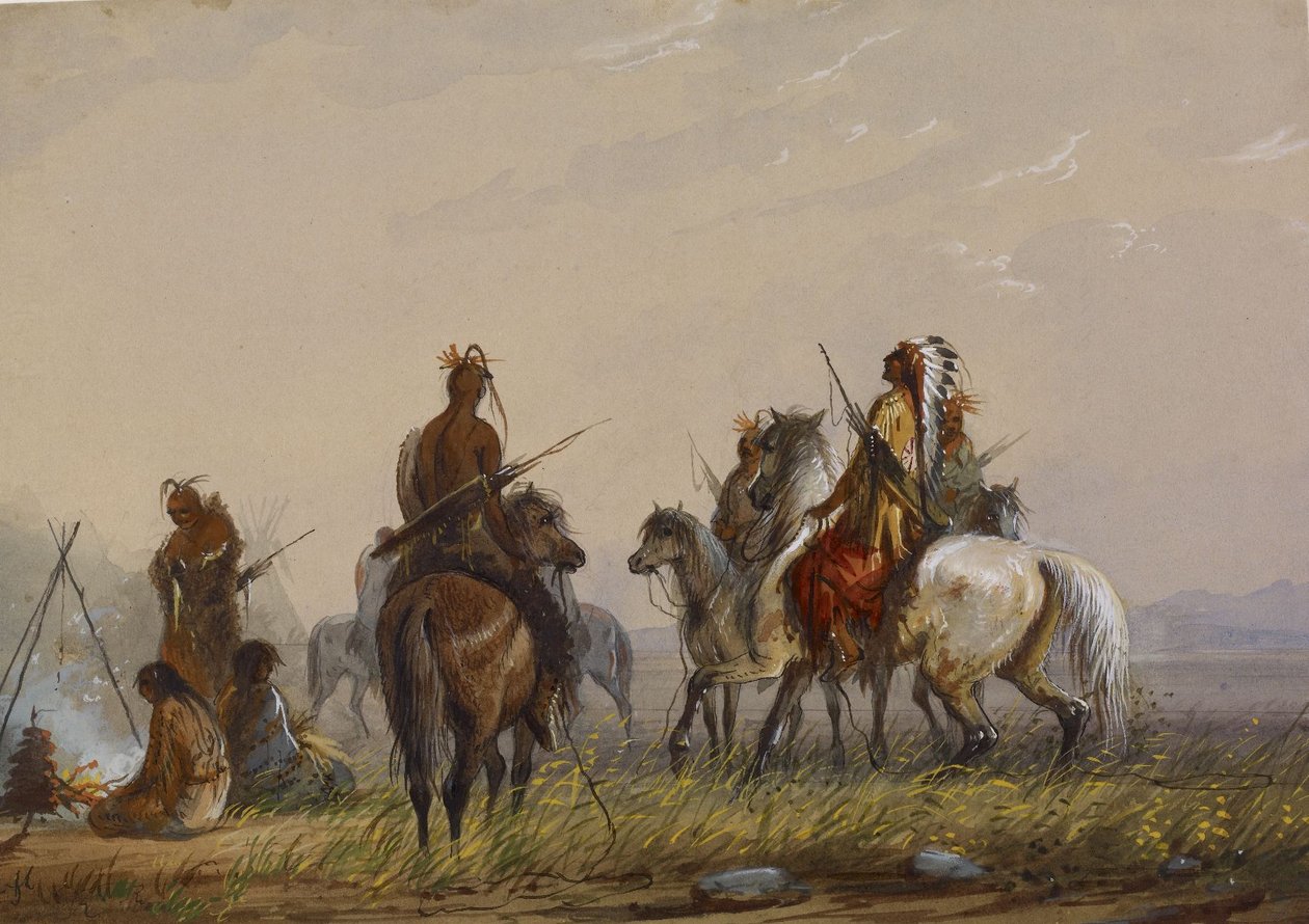 Expedition to Capture Wild Horses - Sioux by Alfred Jacob Miller
