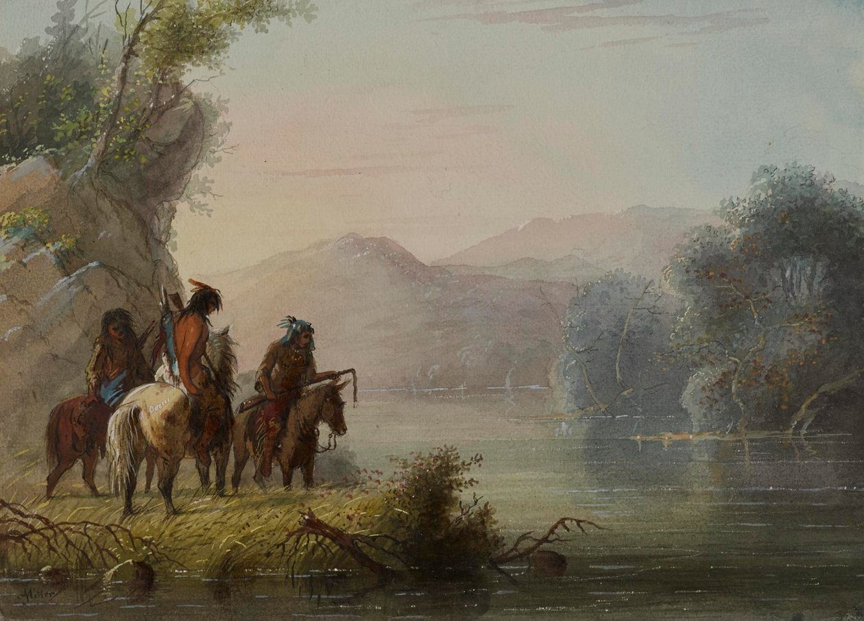 Hunters in Search of Game by Alfred Jacob Miller