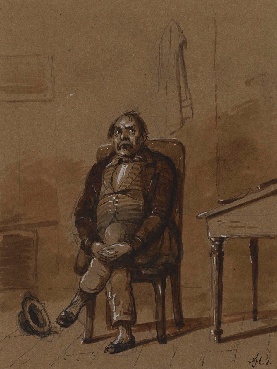 Never Am Happy, Except When Miserable by Alfred Jacob Miller