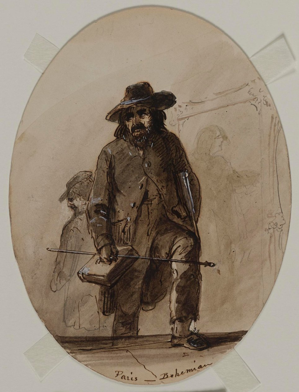 Paris, Bohemian, Embryo Scheffer or Delacroix by Alfred Jacob Miller