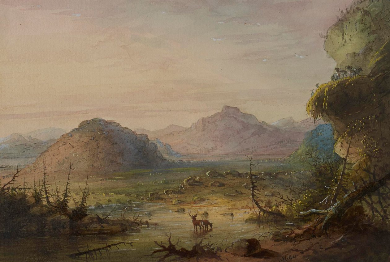 Rock Formations by Alfred Jacob Miller