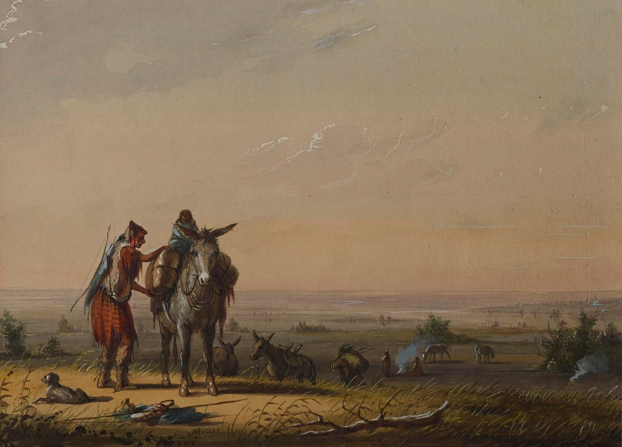 Root-Diggers by Alfred Jacob Miller