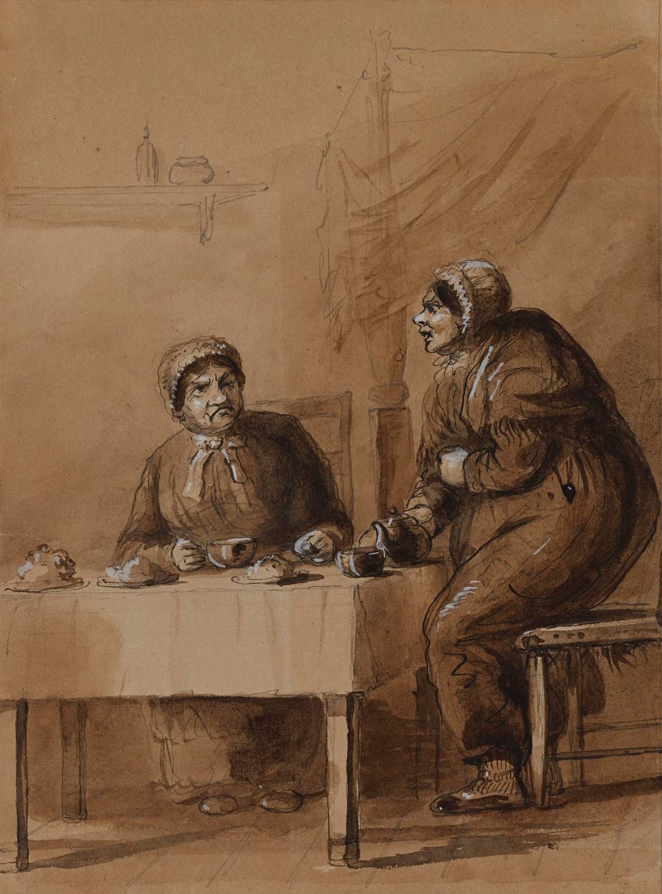 Sairey Gamp and Betsy Prig by Alfred Jacob Miller