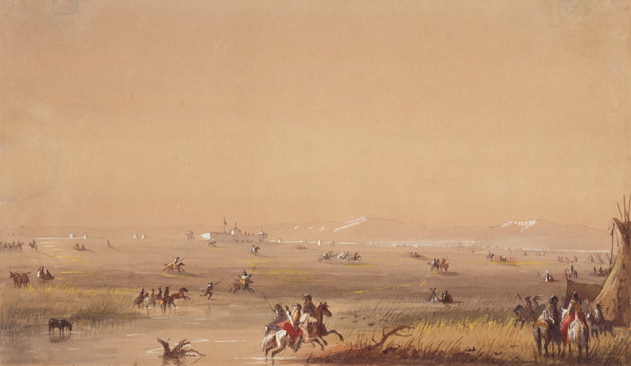 Scene near Fort Laramie by Alfred Jacob Miller