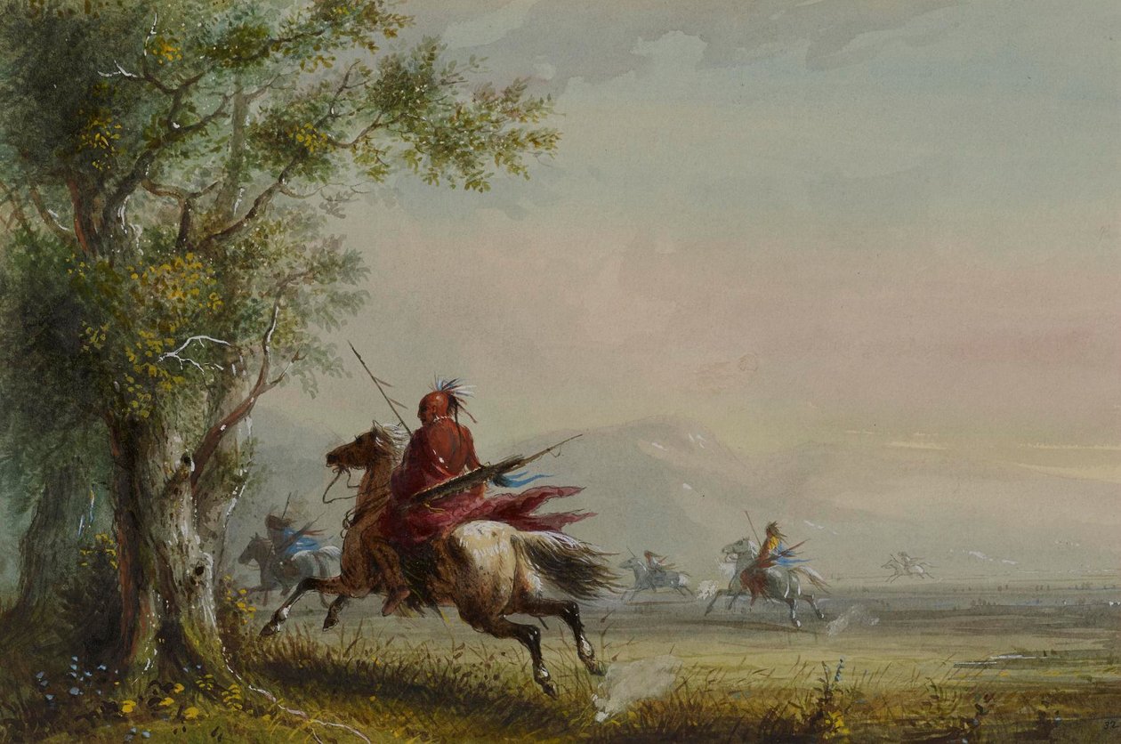 Sioux Reconnoitering by Alfred Jacob Miller