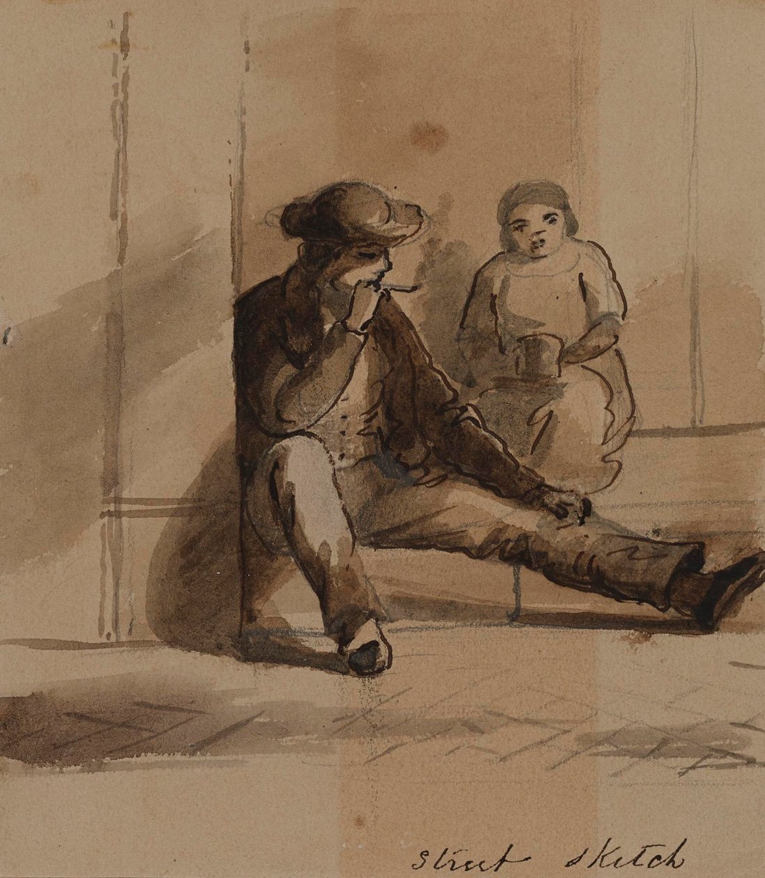 Street Sketch Philosophy by Alfred Jacob Miller