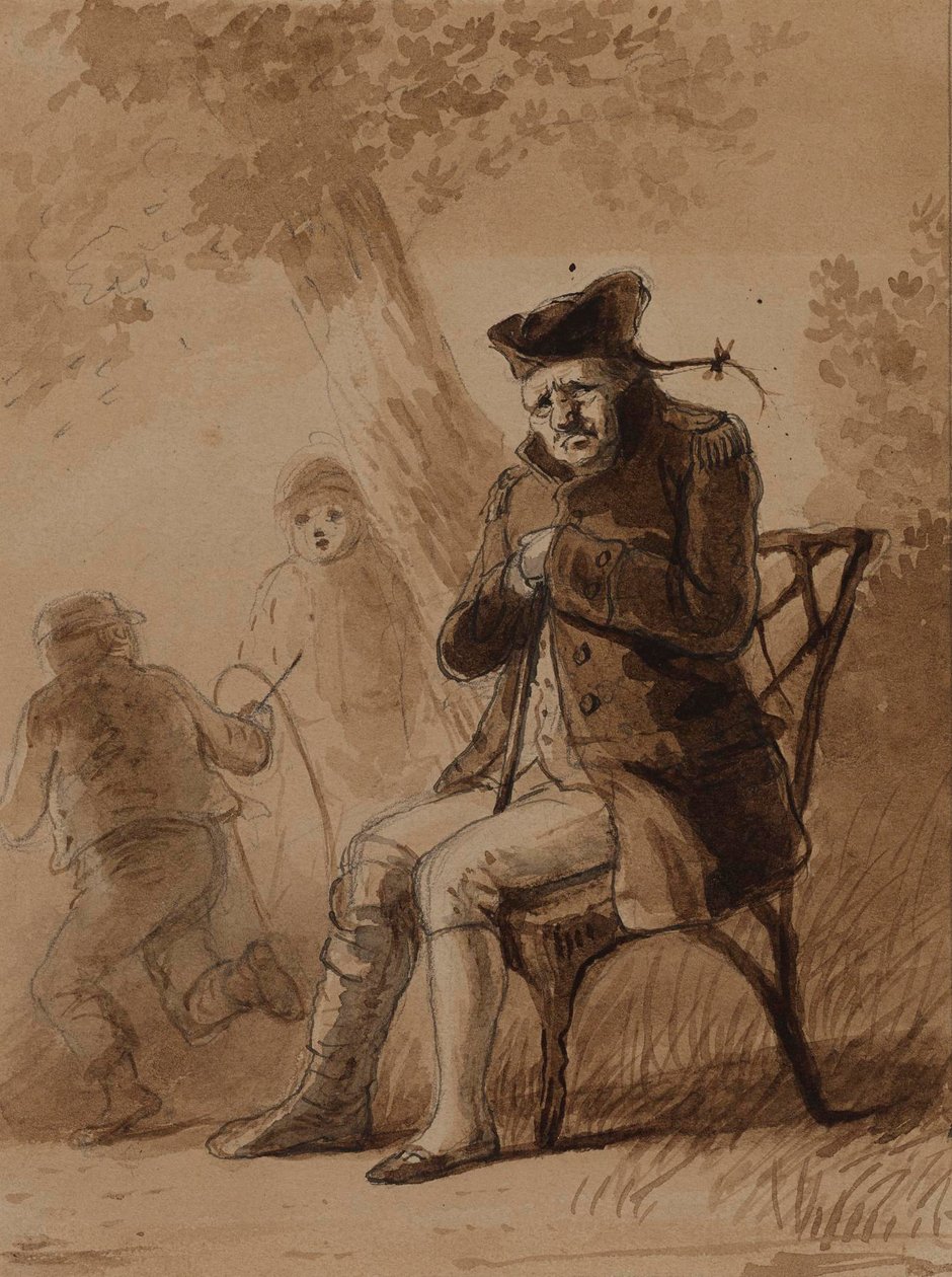 The Bullets and the Gout by Alfred Jacob Miller