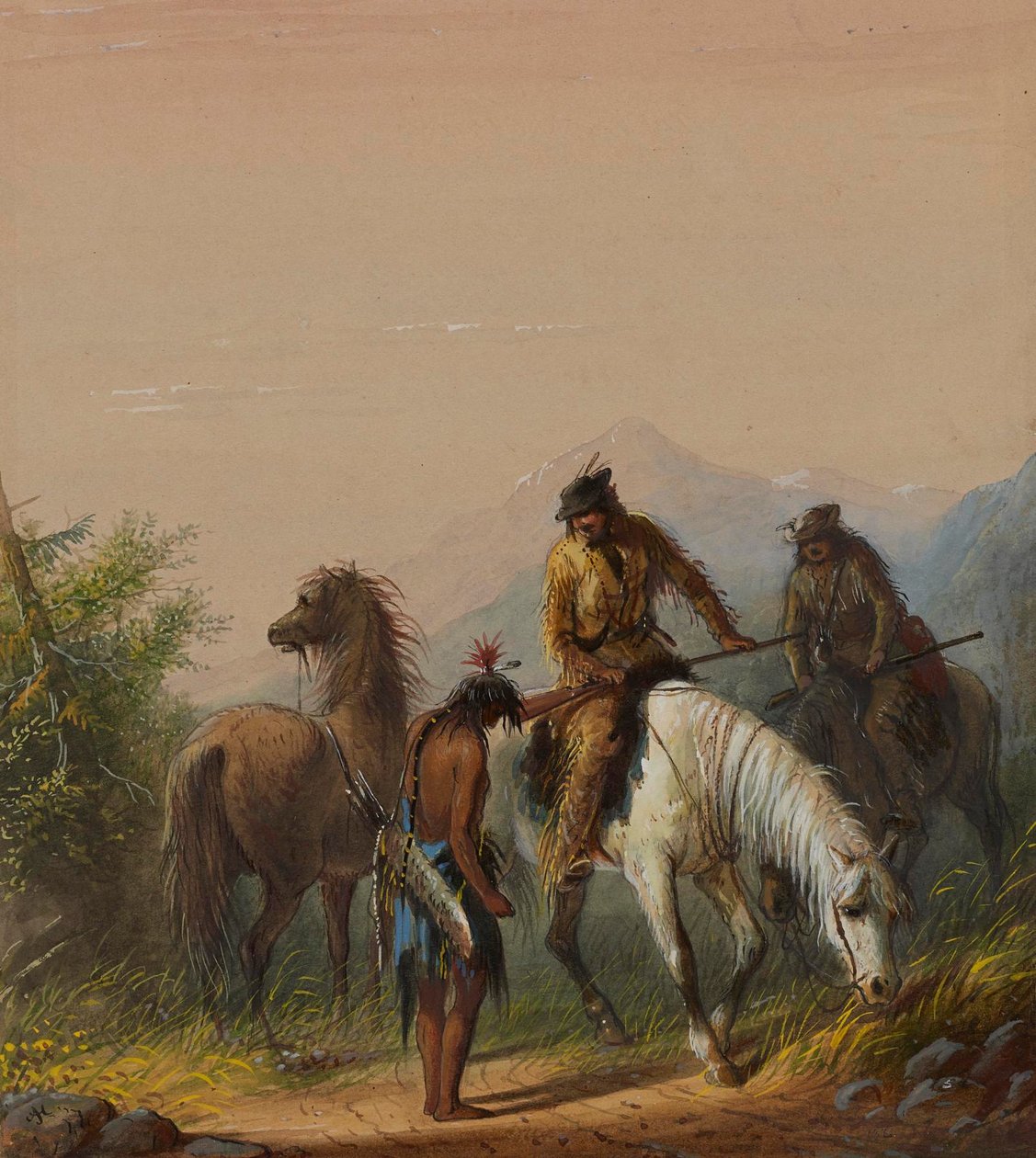 The Indian Oracle by Alfred Jacob Miller