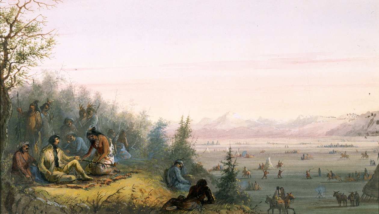 The Pipe of Peace by Alfred Jacob Miller