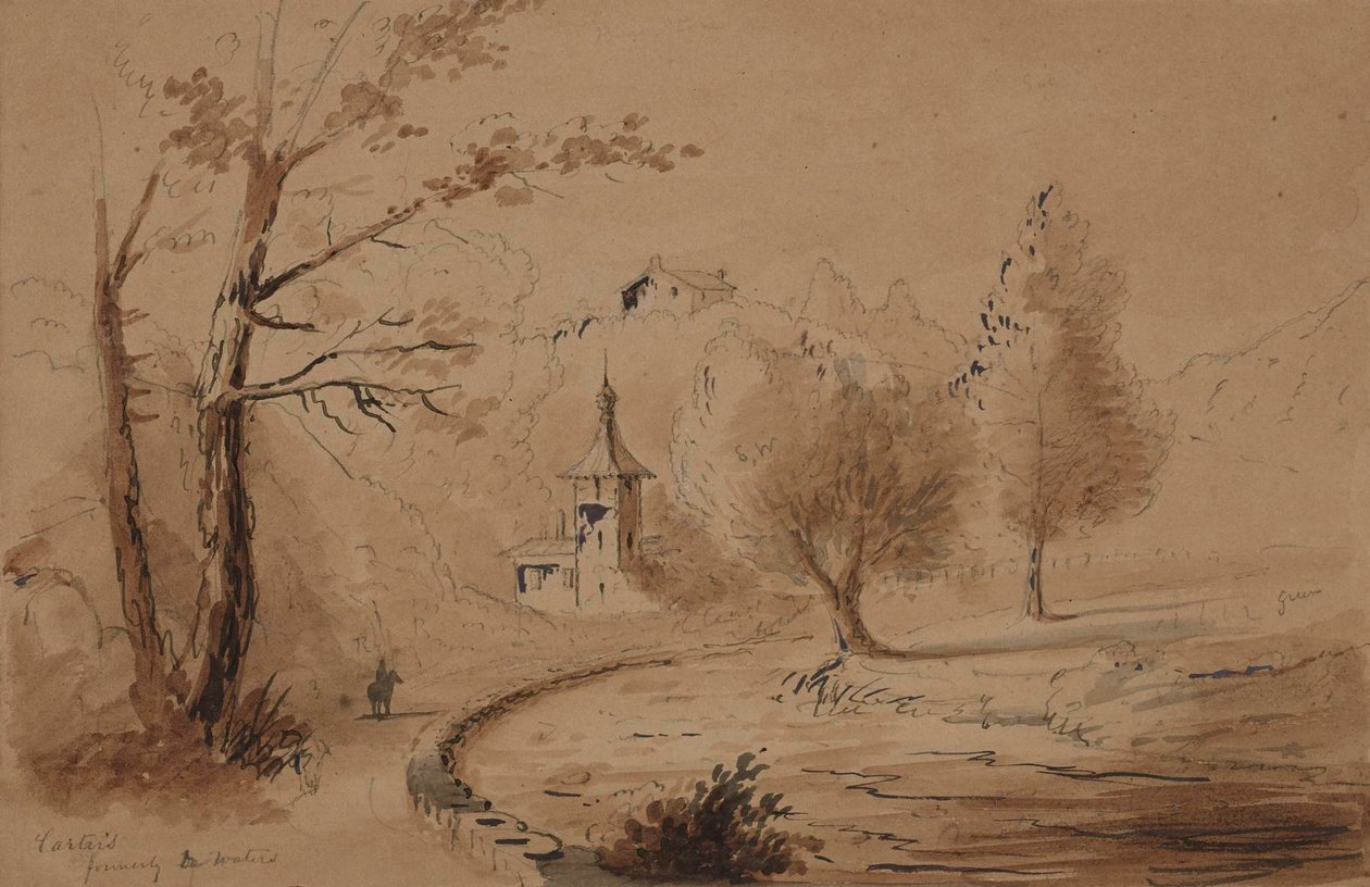 View of an Estate by Alfred Jacob Miller