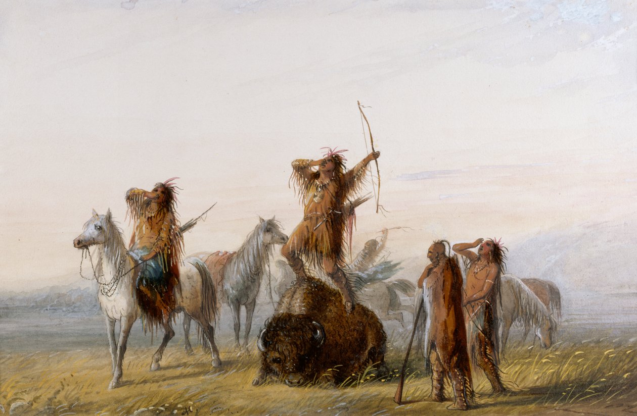 Yell of Triumph by Alfred Jacob Miller