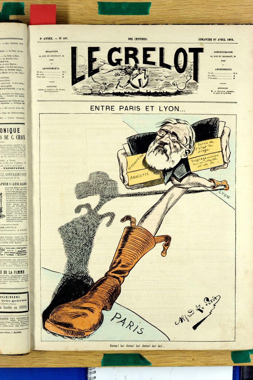Cover of Le Grelot, number 107, Satirical in Colors by Alfred Le Petit