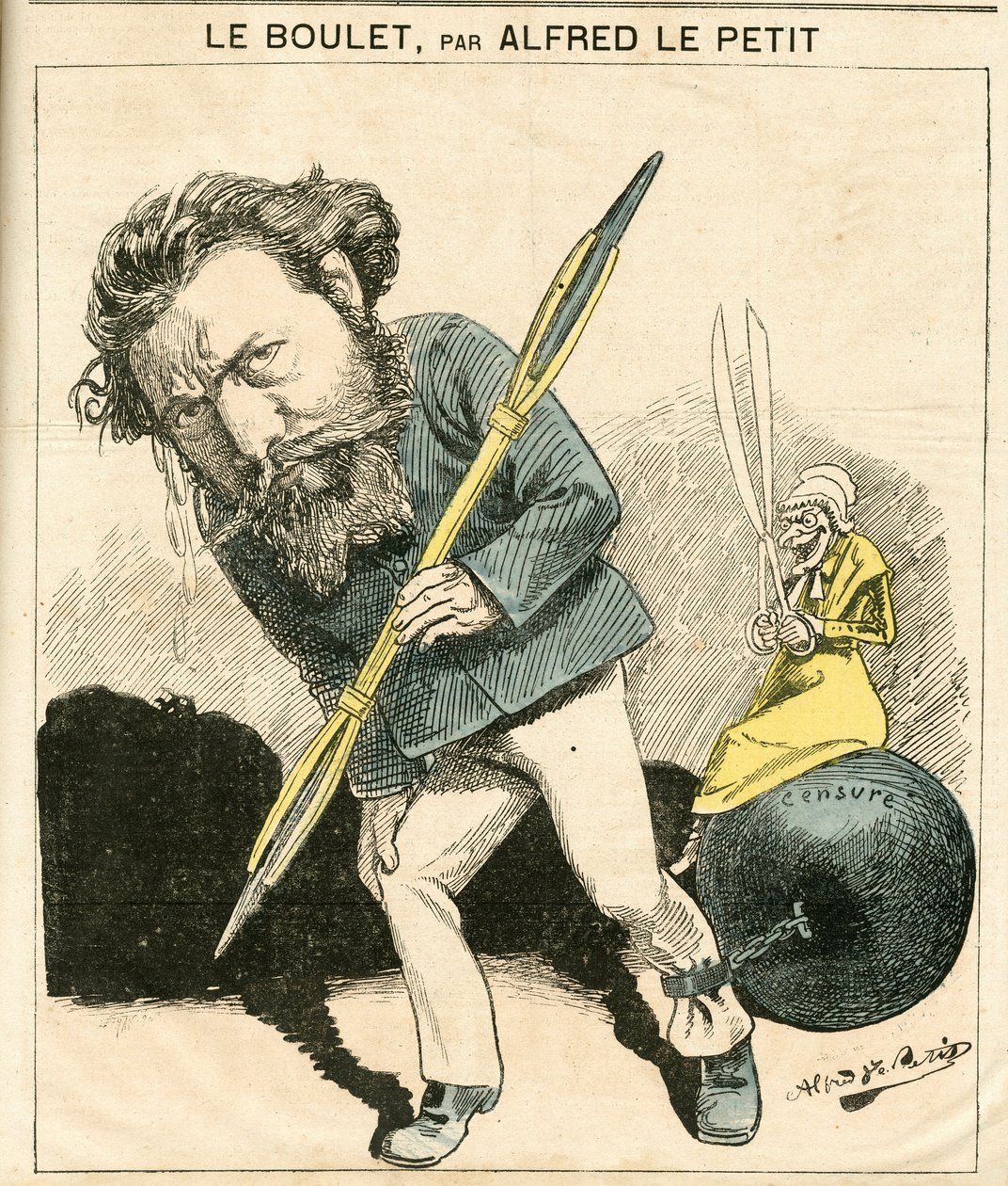 Cover of Le Grelot, number 119, Satirical in Colours by Alfred Le Petit