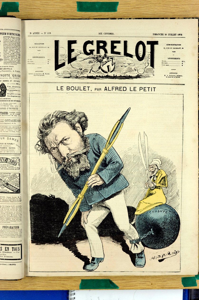 Cover of Le Grelot, Number 119, Satirical in Colours by Alfred Le Petit