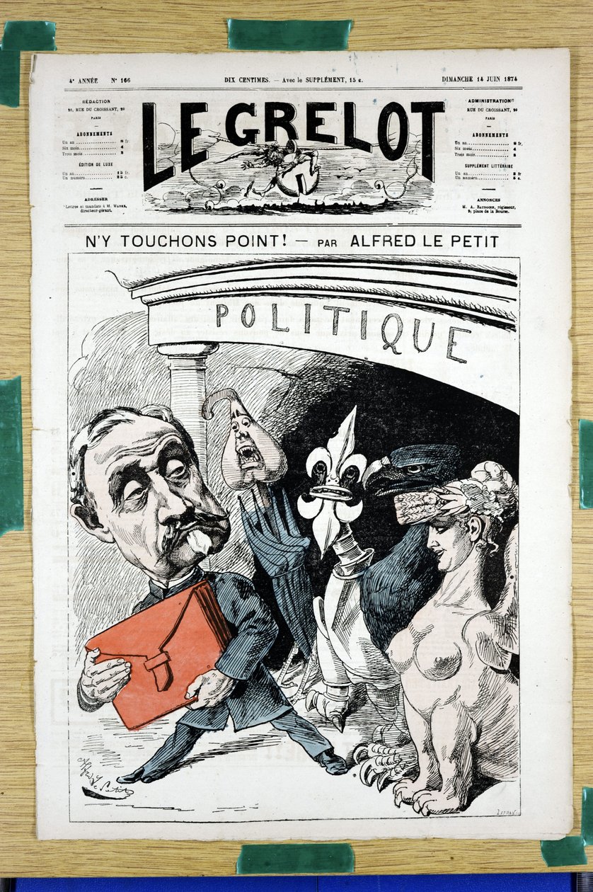 Cover of Le Grelot, number 166, Satirical in Colors by Alfred Le Petit