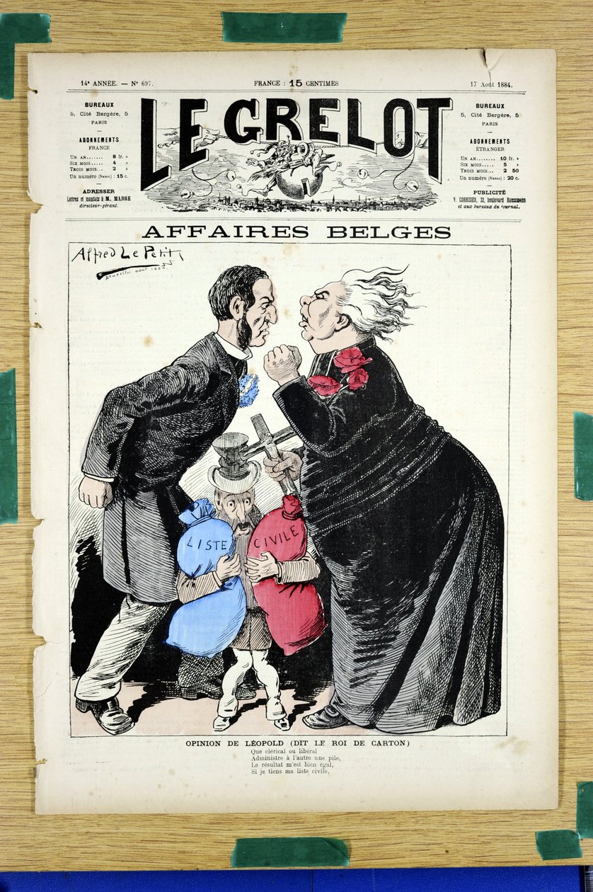 Cover of Le Grelot, number 697, Satirical in Colors by Alfred Le Petit