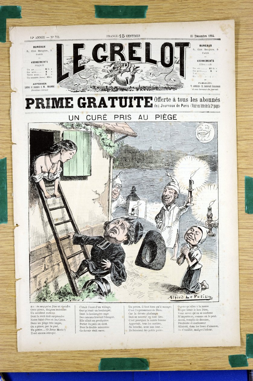 Cover of Le Grelot, number 718, Satirical in Colors by Alfred Le Petit