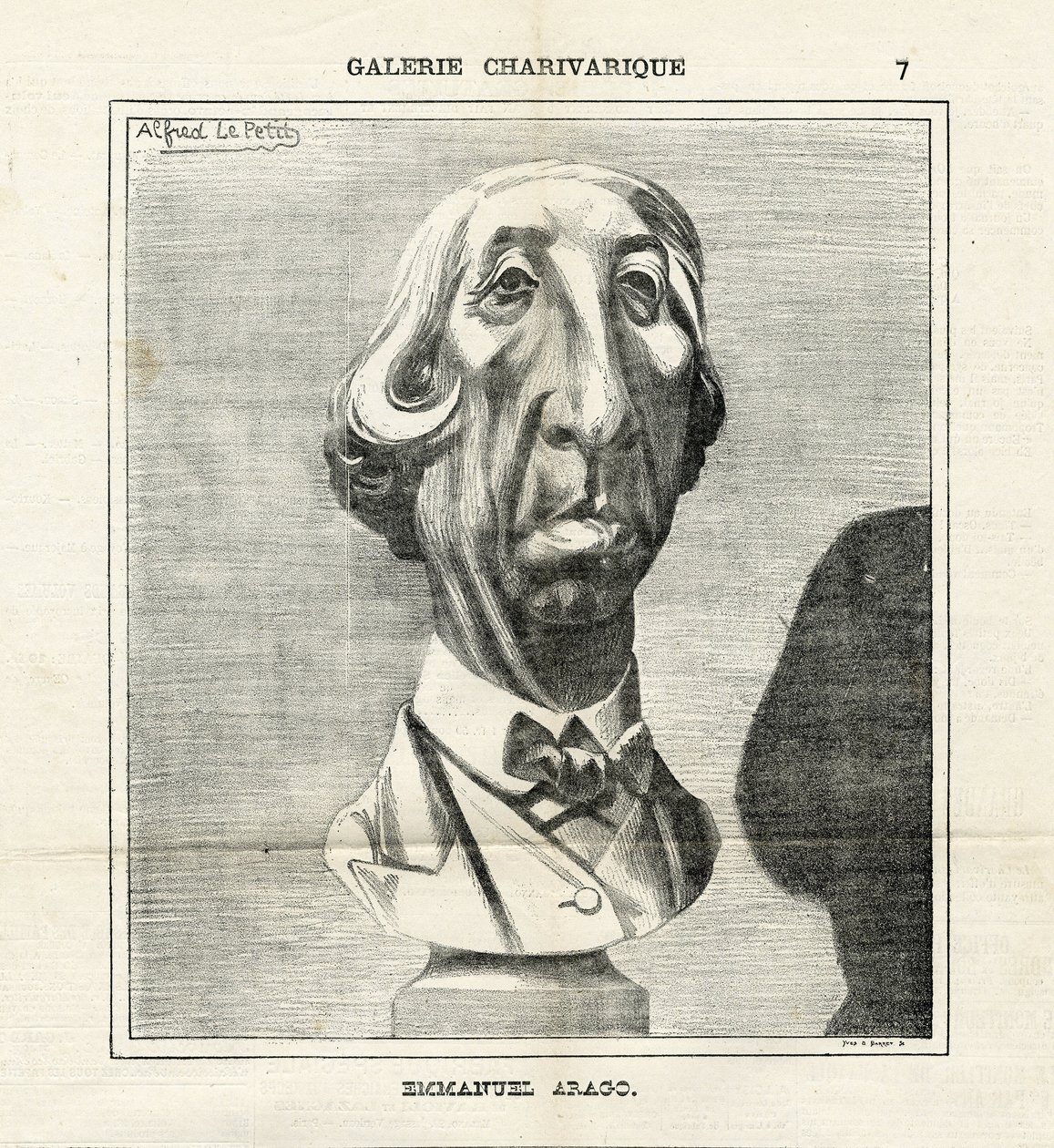 Illustration of Alfred Le Petit (1841-1909) in Le Charivari by Alfred Le Petit