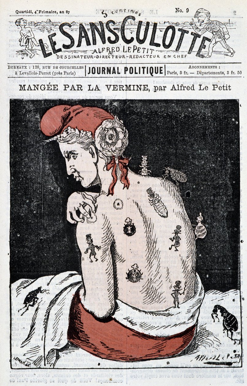 Marianne Eaten by Vermin - by Alfred Le Petitty, in 