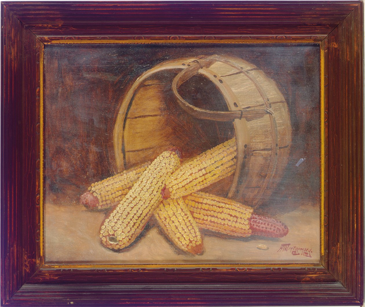 Cornstalks in a Basket by Alfred Montgomery