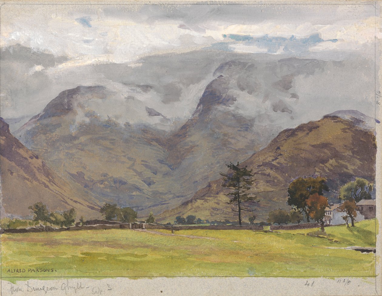 From Dungeon Ghyll by Alfred Parsons