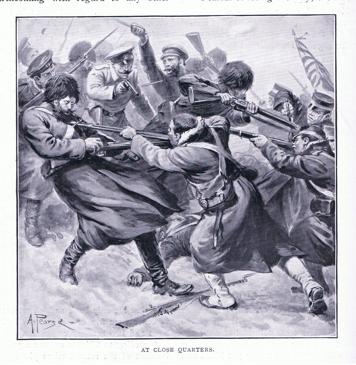 At Close Quarters by Alfred Pearse