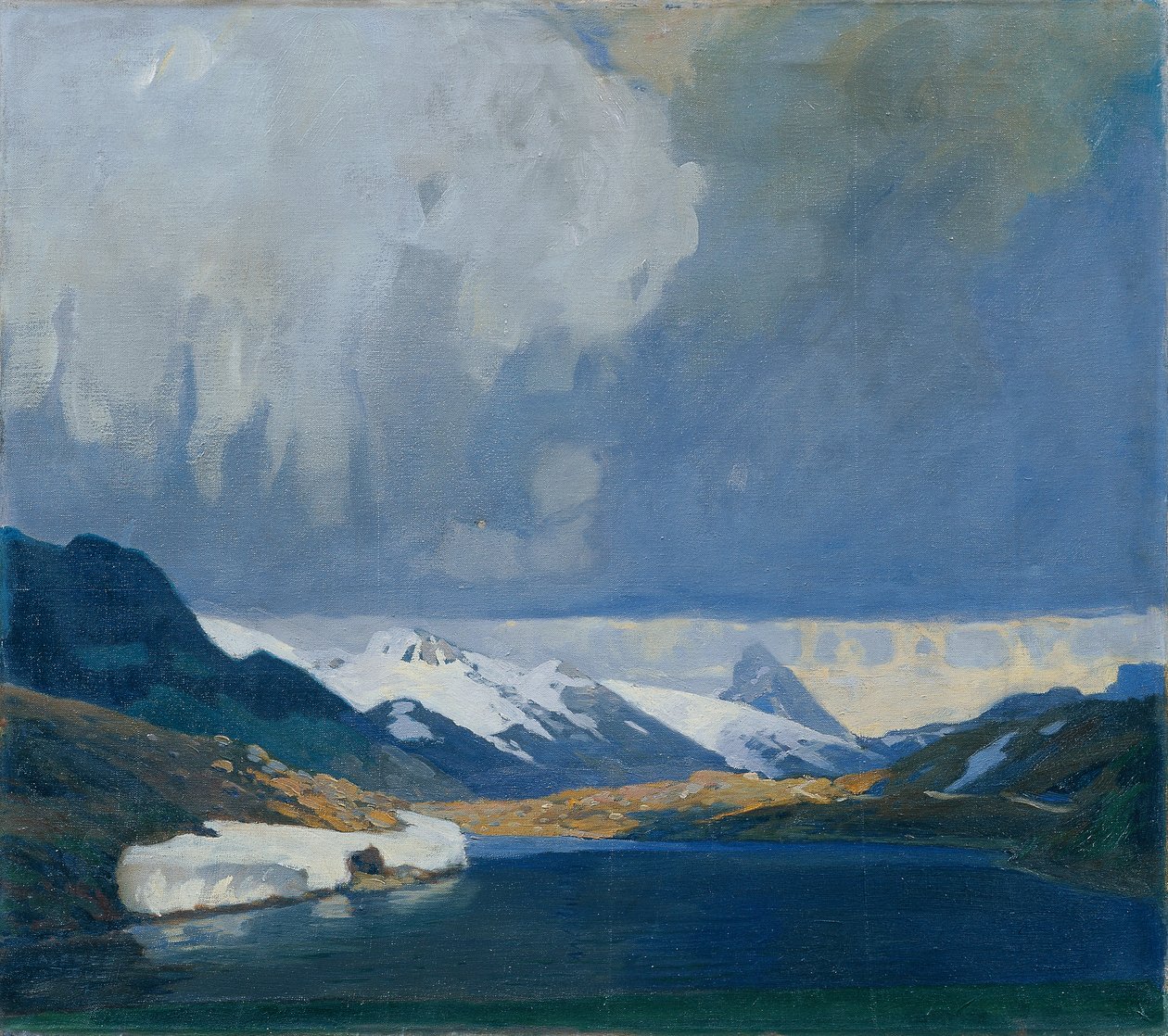 Bernina Thunderstorm by Alfred Poell