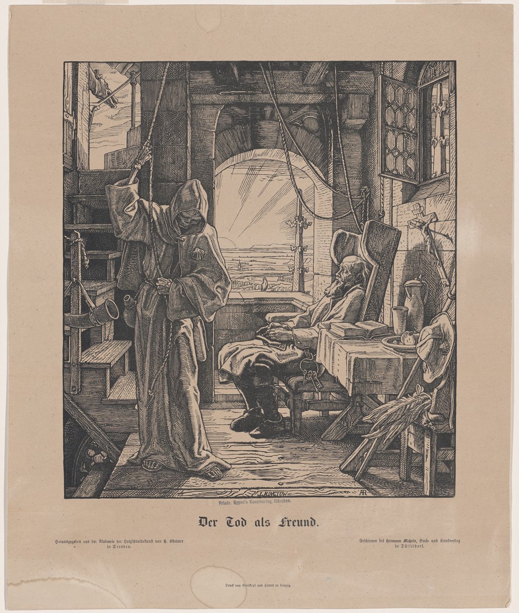 Death as a Friend by Alfred Rethel
