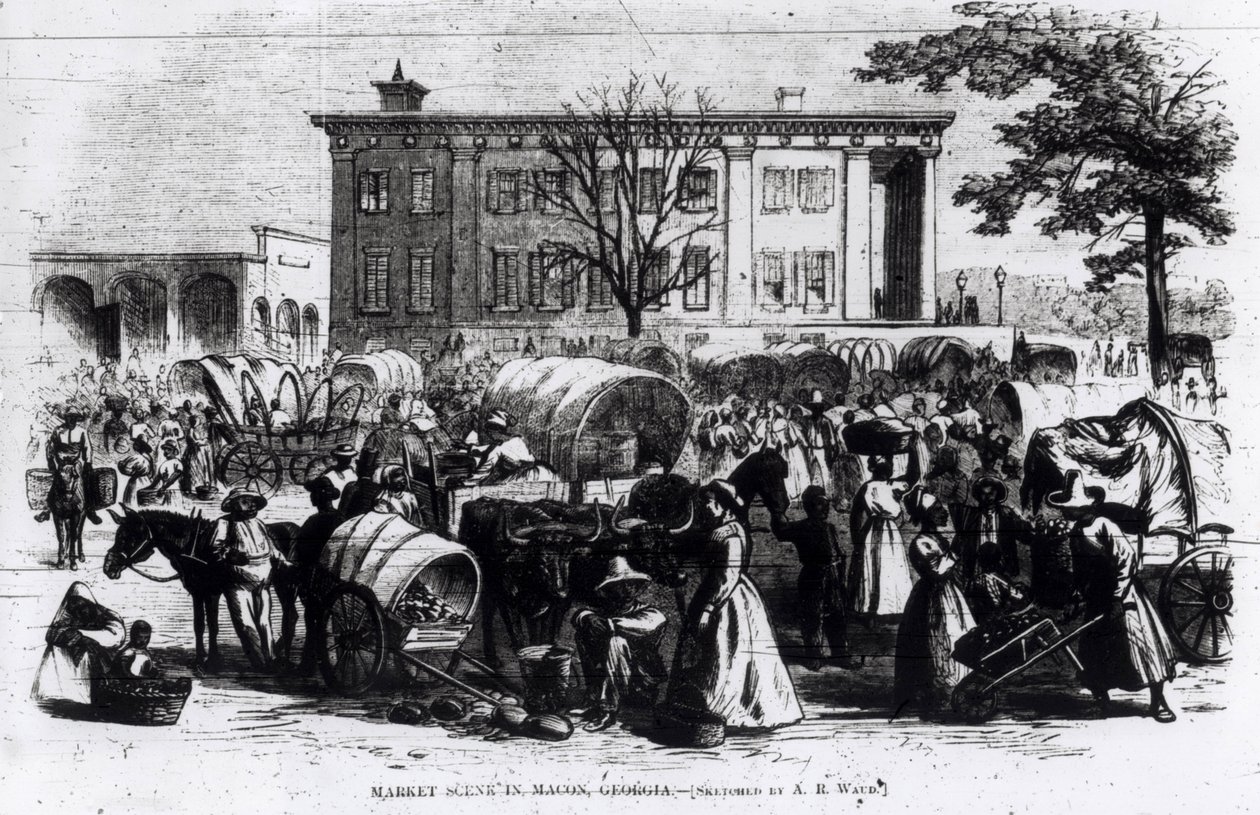 Market Scene in Macon, Georgia, from 