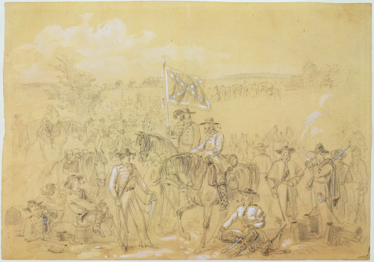 The First Virginia Cavalry at a Halt, from 