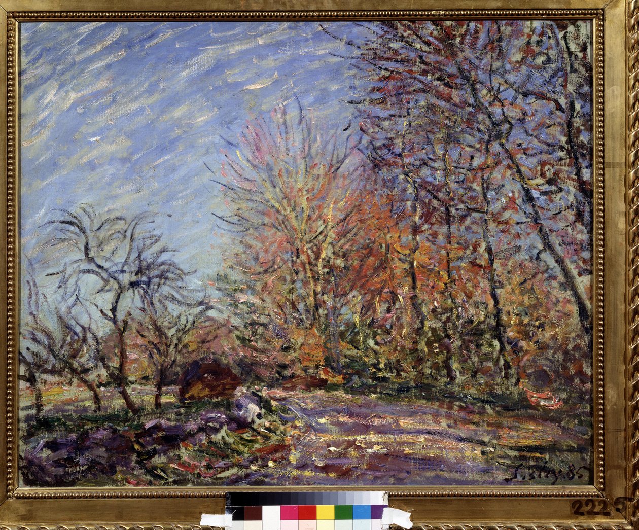 At the edge of the forest in Fontainebleau. Painting by Alfred Sisley, 1855. Pushkin Museum, Moscow by Alfred Sisley